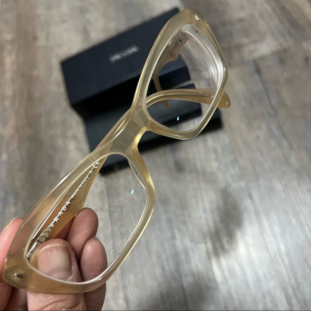 Authentic Prada Eyeglasses VPR 16N HONEY GAD-1O1 - Picture 3 of 11